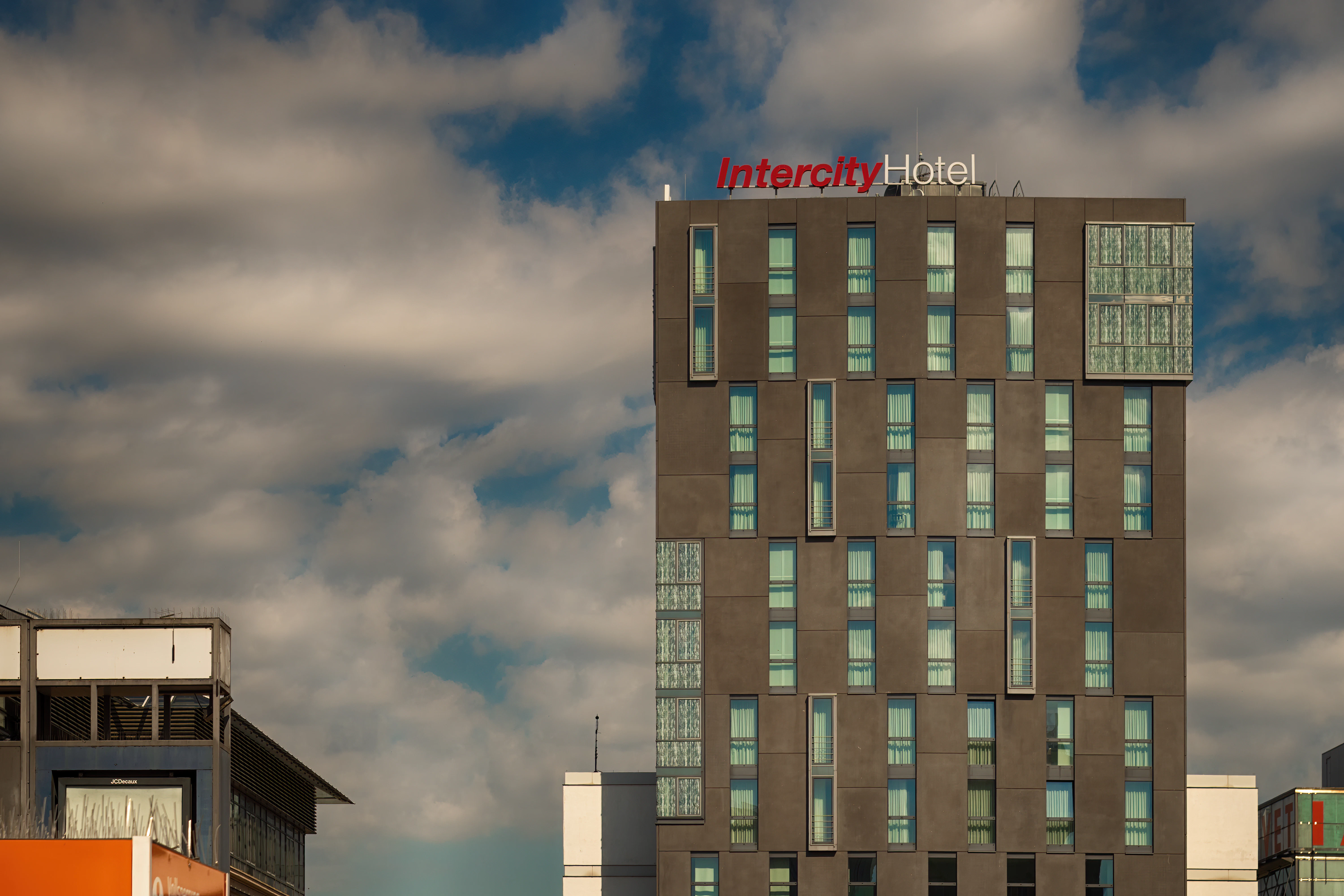 a tall building with many windows