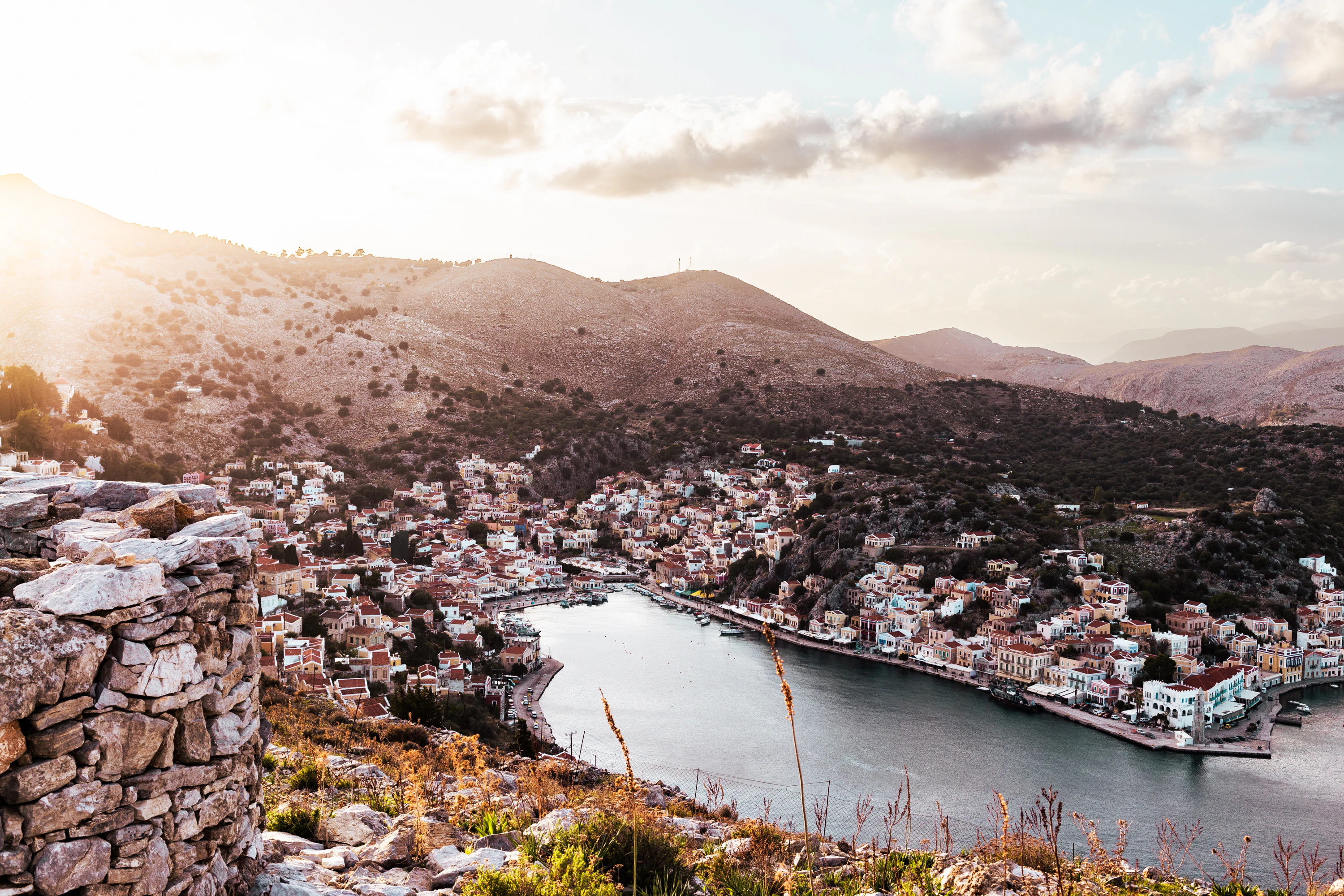 a view of a city and a body of water