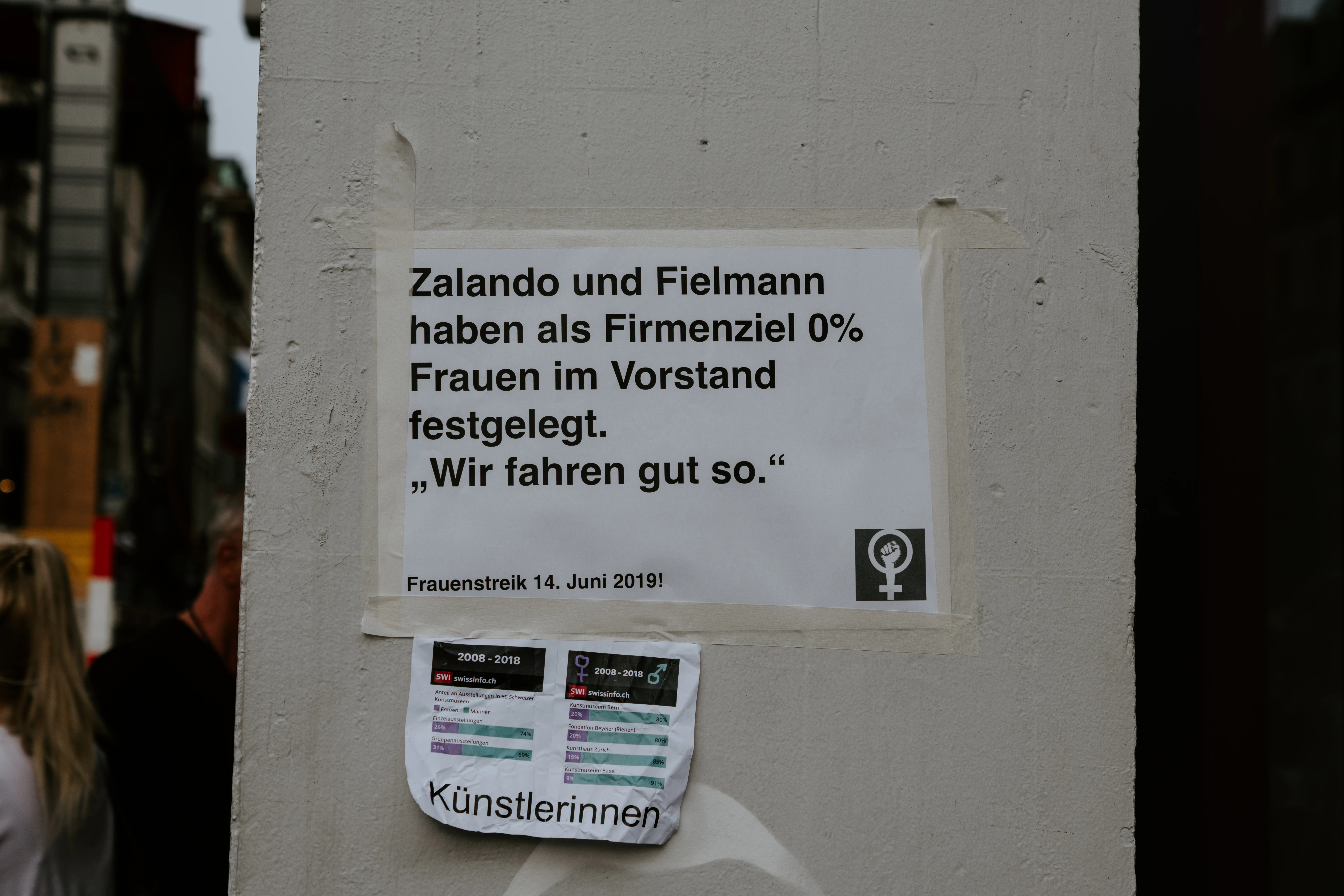 a sign on the side of a building in germany